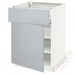 ⭐METOD / MAXIMERA⭐Кабинет stj/дверь, белый/Veddinge Серый, 60x60 cm⭐ИКЕА-79455399