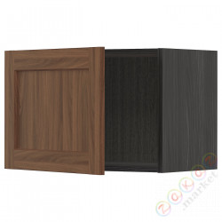 ⭐METOD⭐Навесной шкаф, черныйEnköping/коричневый орех, 60x40 cm⭐ИКЕА-99476471