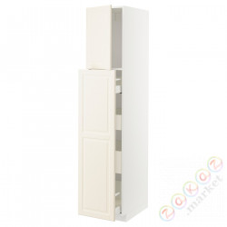 ⭐METOD / MAXIMERA⭐Sза wys сwys 1Drz/4шу, белый/Bodbyn сливочный, 40x60x200 cm⭐ИКЕА-89464119
