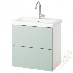 ⭐ENHET / TVALLEN⭐Sзаf umyw сящики/umyw/bateria, белый/бледно-серо-зеленый, 64x43x65 cm⭐ИКЕА-69548219