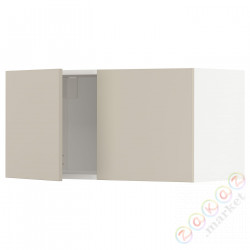 ⭐METOD⭐настенный шкаф/2 дверь, белый/Havstorp бежевый, 80x40 cm⭐ИКЕА-19463203
