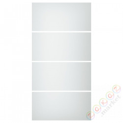 ⭐SVARTISDAL⭐4 панели для каркаса Drzв и скольжение, белый имитация бумаги, 100x201 cm⭐ИКЕА-20473569