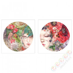 ⭐PJATTERYD⭐Образ, twarze, 56x56 cm⭐ИКЕА-40554932