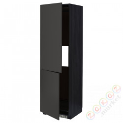 ⭐METOD⭐Высота или замерзание 2шу, черный/Nickebo матантрацит, 60x60x200 cm⭐ИКЕА-29498607