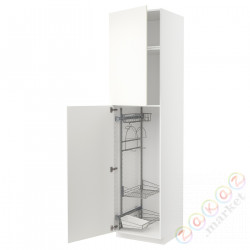 ⭐METOD⭐Высокий шкаф/домашний интерьер, белый/Vallstena белый, 60x60x240 cm⭐ИКЕА-99507335