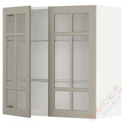 ⭐METOD⭐Шах половина/2 стакан Drz, белый/Stensund бежевый, 80x80 cm⭐ИКЕА-89456794