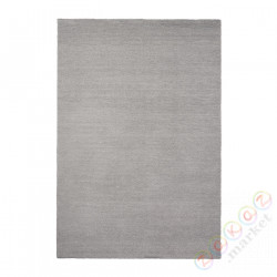 ⭐KNARDRUP⭐Ковровая дорожка сkrótkim włosiem, светло-серый, 133x195 cm⭐ИКЕА-20492596