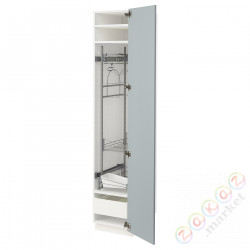 ⭐METOD / MAXIMERA⭐Высокий шкаф/домашний интерьер, белый/Kallarp jasnoсерый-синий, 40x60x200 cm⭐ИКЕА-79479343