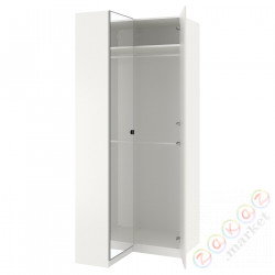 ⭐PAX / FARDAL/VIKEDAL⭐Угловой шкаф, белый/блеск/белый зеркало, 111/88x236 cm⭐ИКЕА-59218342