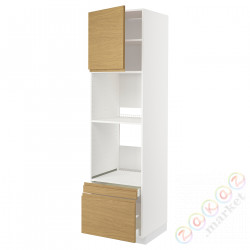 ⭐METOD / MAXIMERA⭐Рано утром/пирог ком доктор/2 шу, белый/Voxtorpподражание. дуб, 60x60x220 cm⭐ИКЕА-19538901