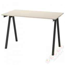 ⭐TROTTEN⭐стол письменный, бежевый/антрацит, 120x70 cm⭐ИКЕА-09429568
