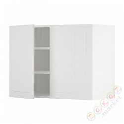 ⭐METOD⭐Навесной шкаф с полками/2 дверь, белый/Stensund белый, 80x60 cm⭐ИКЕА-89469664