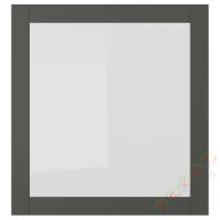 ⭐SINDVIK⭐Дверь стаканане, темно-серый/Чистое стекло, 60x64 cm⭐ИКЕА-10538806