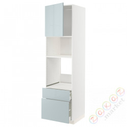 ⭐METOD / MAXIMERA⭐я шел/микр сDrz/2 шу, белый/Kallarp jasnoсерый-синий, 60x60x220 cm⭐ИКЕА-69479824