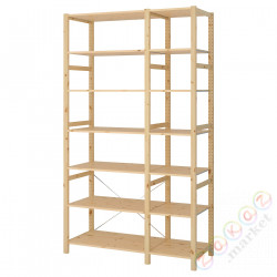 ⭐IVAR⭐2 разделы/полки, сосна, 134x50x226 cm⭐ИКЕА-29248345