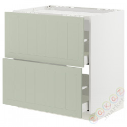 ⭐METOD / MAXIMERA⭐Ша ул/2fr/2шу, белый/Stensund светло-зеленый, 80x60 cm⭐ИКЕА-39487302