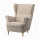 ⭐STRANDMON⭐Кресло Wingback, Kelinge бежевый⭐ИКЕА-10492813