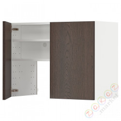 ⭐METOD⭐Шкаф okaнадa сполка/Drzс упражнениями, белый/Sinarp коричневый, 80x60 cm⭐ИКЕА-09504421