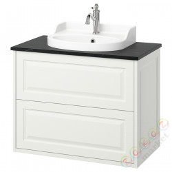 ⭐TANNFORSEN / RUTSJON⭐Sзаf umyw сящики/umyw/bateria, белый/имитация черного мрамора, 82x49x76 cm⭐ИКЕА-99521402