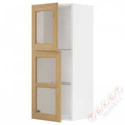 ⭐METOD⭐Шах половина/2 стакан Drz, белый/Forsbacka дуб, 40x100 cm⭐ИКЕА-59509360