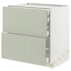 ⭐METOD / MAXIMERA⭐Sсstj 2fr/2n/śr/в шу, белый/Stensund светло-зеленый, 80x60 cm⭐ИКЕА-99486267