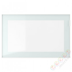 ⭐GLASSVIK⭐Дверь стаканане, белый/светло-зеленый Чистое стекло, 60x38 cm⭐ИКЕА-60540897