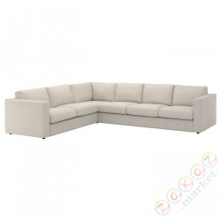 ⭐VIMLE⭐5-местный угловой диван, Gunnared бежевый⭐ИКЕА-19399575