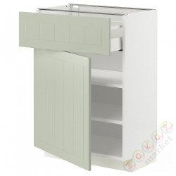 ⭐METOD / MAXIMERA⭐Кабинет stj/дверь, белый/Stensund светло-зеленый, 60x37 cm⭐ИКЕА-49487245