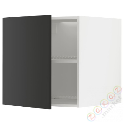 ⭐METOD⭐Верх для холодильника/морозильная камера, белый/Nickebo матантрацит, 60x60 cm⭐ИКЕА-49498338