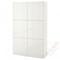 ⭐BESTA⭐Сочетание с дверь, белый/Selsviken gloss/белый, 120x42x193 cm⭐ИКЕА-19057529