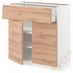 ⭐METOD / MAXIMERA⭐Затененный ящик/2 Drz, белый/Voxtorpподражание. дуб, 80x37 cm⭐ИКЕА-69458534