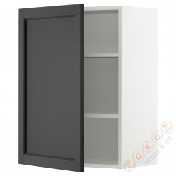 ⭐METOD⭐Навесной шкаф с полками, белый/Lerhyttan черный морилка, 60x80 cm⭐ИКЕА-59464451