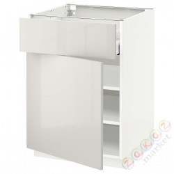 ⭐METOD / MAXIMERA⭐Кабинет stj/дверь, белый/Ringhult светло-серый, 60x60 cm⭐ИКЕА-69461881