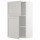 ⭐METOD⭐Навесной шкаф с полками/2 дверь, белый/Lerhyttan светло-серый, 60x100 cm⭐ИКЕА-79468071
