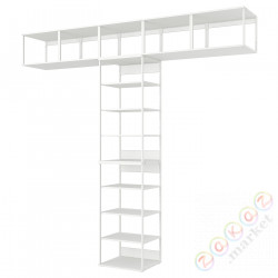 ⭐PLATSA⭐Открытый книжный шкаф, белый, 300x42x281 cm⭐ИКЕА-39436973