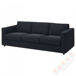 ⭐VIMLE⭐Диван 3-человекowa, Saxemara черно-синий⭐ИКЕА-19399052