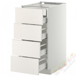 ⭐METOD / MAXIMERA⭐Бывший 4 пт/2n/3śr шу, белый/Веддинге белый, 40x60 cm⭐ИКЕА-49915901