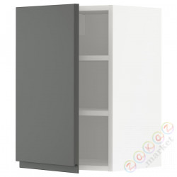 ⭐METOD⭐Навесной шкаф с полками, белый/Voxtorpтемно-серый, 40x60 cm⭐ИКЕА-89456666