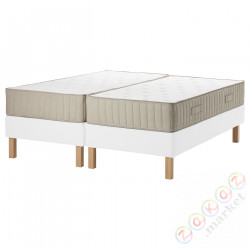 ⭐ESPEVAR/VATNESTROM⭐Континентальная кровать, белый/средней твердости натуральный, 180x200 cm⭐ИКЕА-29389854