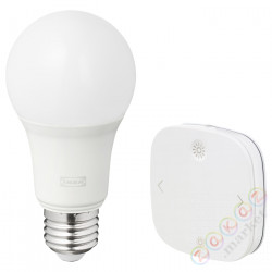 ⭐TRADFRI⭐Zestaw zdalnego sterowania, smart беспроводной затемняемый/цветной и белый спектр, E27⭐ИКЕА-60462432