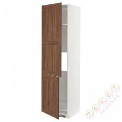 ⭐METOD⭐Шш н айс/проживающий 2Drz, белый Enköping/коричневый орех, 60x60x220 cm⭐ИКЕА-59475176