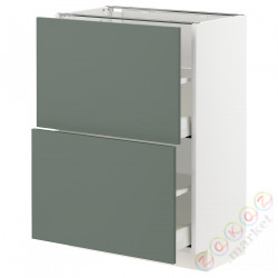 ⭐METOD / MAXIMERA⭐Шкаф/2 шу/, белый/Bodarp серо-зеленый, 60x37 cm⭐ИКЕА-29311780