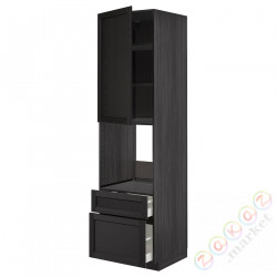 ⭐METOD / MAXIMERA⭐Утром доктора/2fr/Мы бы/в шу, черный/Lerhyttan черный морилка, 60x60x220 cm⭐ИКЕА-39468209