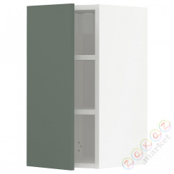 ⭐METOD⭐Навесной шкаф с полками, белый/Bodarp серо-зеленый, 30x60 cm⭐ИКЕА-19461242