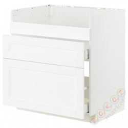 ⭐METOD / MAXIMERA⭐ХАВСЕН тумба под раковину/3fr/2шу, белый Enköping/белый имитация дерева, 80x60 cm⭐ИКЕА-29473433