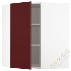 ⭐METOD⭐В половине случаев, белый Kallarp/темно-красно-коричневый блеск, 68x80 cm⭐ИКЕА-29326932