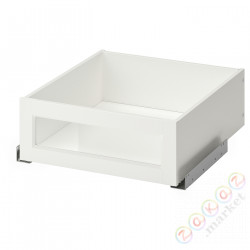 ⭐KOMPLEMENT⭐Направляющие переднего ящика со стеклом, белый, 50x58 cm⭐ИКЕА-30447023