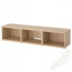 ⭐BESTA⭐Тумба под ТВ, под беленый дуб, 180x40x38 cm⭐ИКЕА-60474072