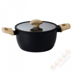 ⭐HUSKNUT⭐Горшок с крышкой, надłoka заpцепьająca przywieraniu черный, 2.7 l⭐ИКЕА-30583553