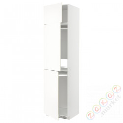 ⭐METOD⭐Ледяной шкаф высокий/замораживание/3Drz, белый/Vallstena белый, 60x60x240 cm⭐ИКЕА-69507365